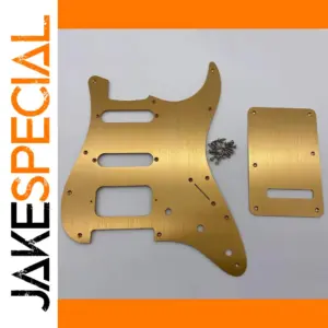 Gold Aluminum Pickguard and Backplate for Stratocaster