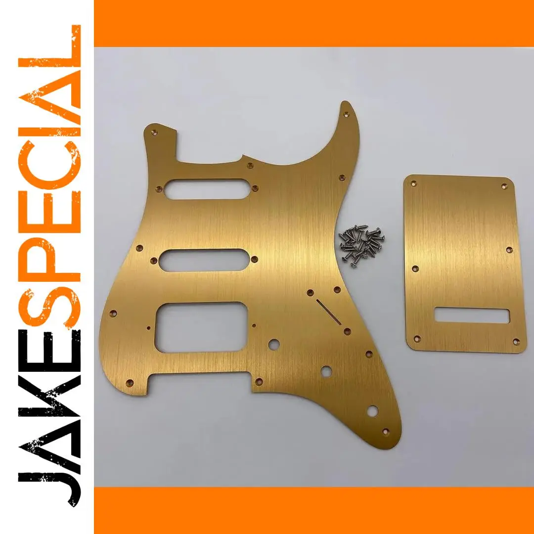 Gold Aluminum Pickguard and Backplate for Stratocaster 1 Gold Aluminum Pickguard and Backplate for Stratocaster
