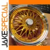 Metallic Gold BBS Wheel Model 100mm Display
