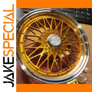 Metallic Gold BBS Wheel Model 100mm Display