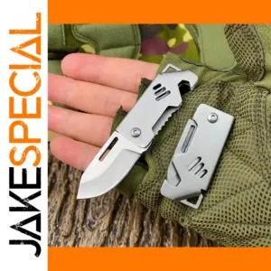 Compact Stainless Steel Folding Multi-Tool Knife
