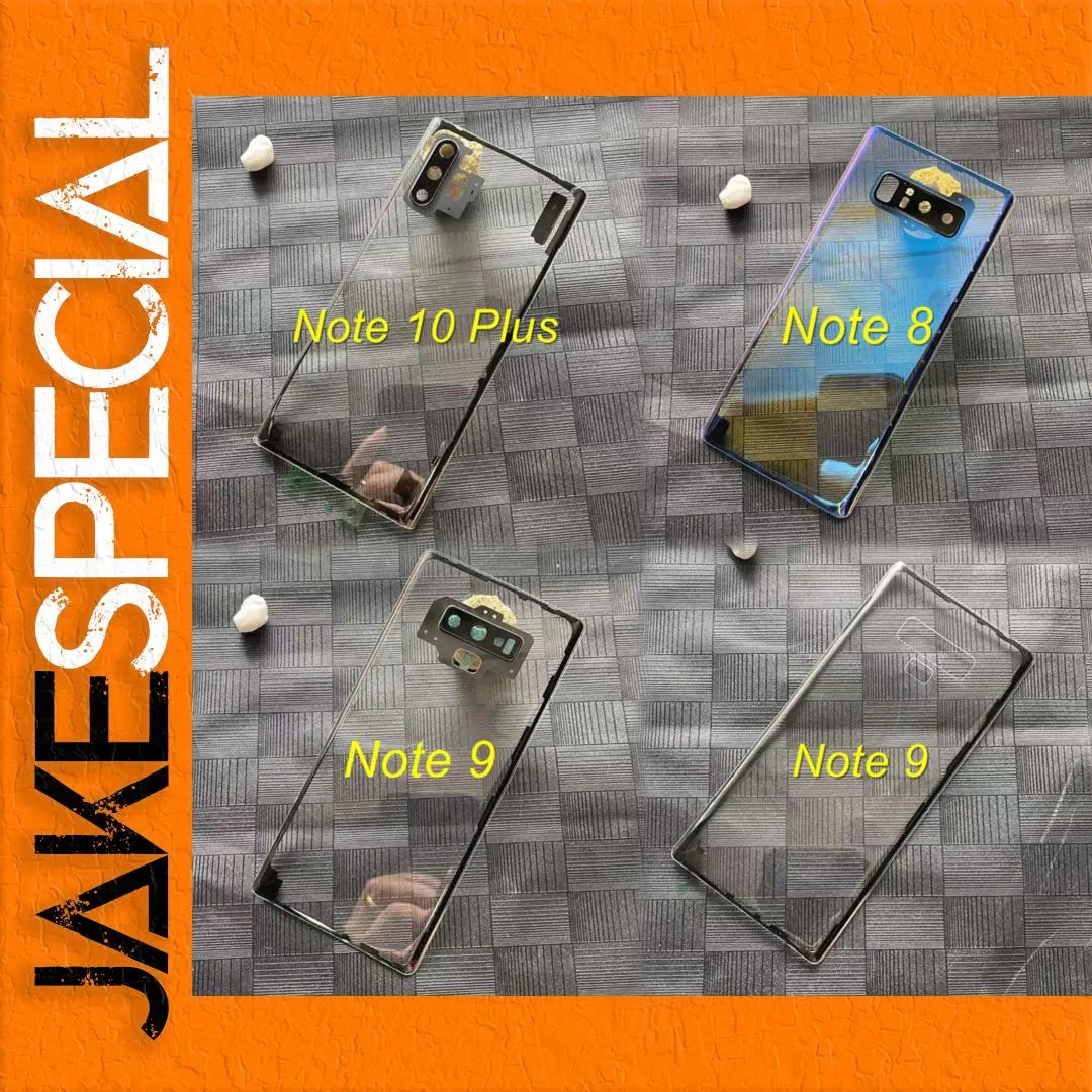 Clear Glass Back Cover for Galaxy Note 8-10 Plus 1 Clear Glass Back Cover for Galaxy Note 8-10 Plus