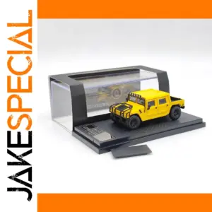 Diecast Hummer H1 Pickup Truck Model in Yellow