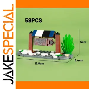 Medieval Blacksmith Signpost Minifigure Accessory