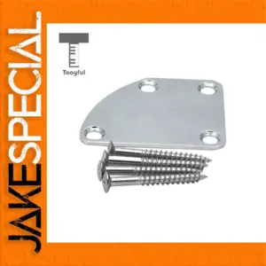Chrome Electric Guitar Neck Plate for Strat Tele