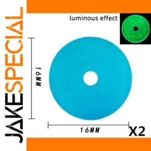 Turquoise Glow-in-the-Dark Discs - Set of 2