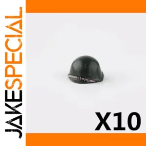 Set of 10 Military Helmets for Minifigures