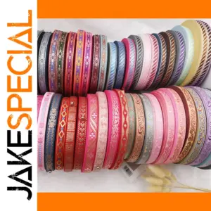 Embroidered Jacquard Ribbons 5 Yards for DIY