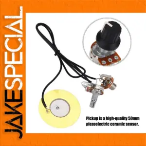 50mm Metal Pickup Piezo Transducer for Strings
