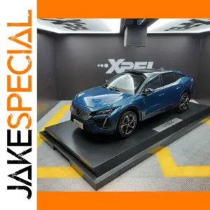 1/18 MINI AUTO 408X Blue Alloy SUV Model