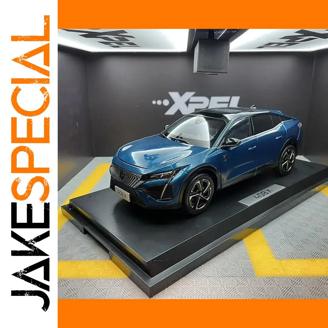 1/18 MINI AUTO 408X Blue Alloy SUV Model 1 1/18 MINI AUTO 408X Blue Alloy SUV Model