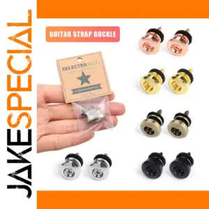 Metal Guitar Strap Button Set for Guitars and Ukuleles