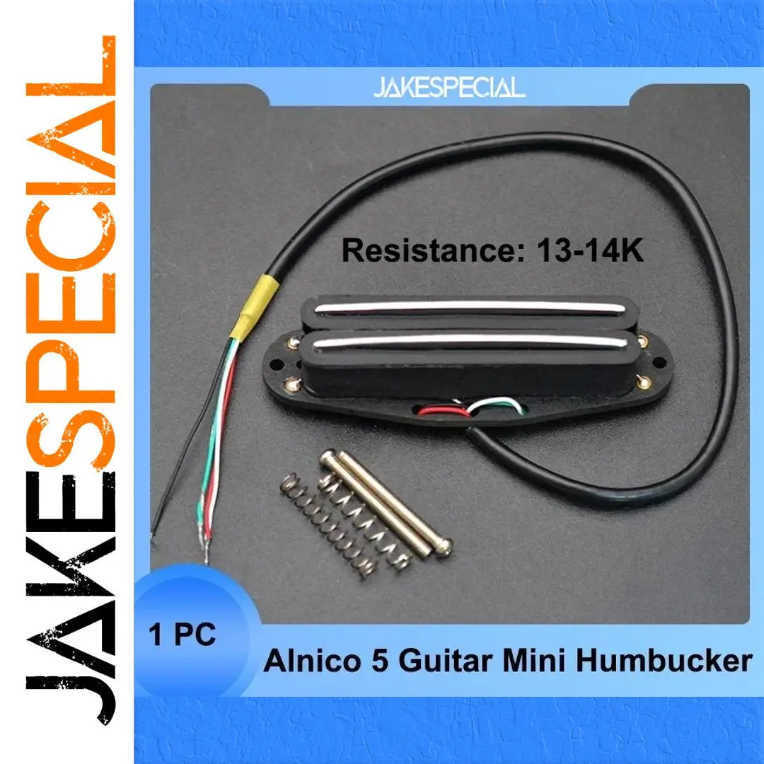 13-14K Alnico 5 Dual Rails Humbucker Pickup 1 13-14K Alnico 5 Dual Rails Humbucker Pickup