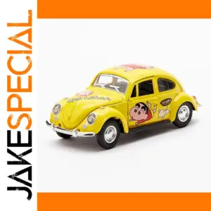 1:32 Yellow Cartoon Volkswagen Beetle Model