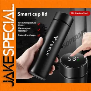 Tesla Thermos Mug with Temperature Display