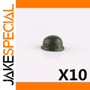 Military Helmet Accessory for Minifigures - Pack of 10