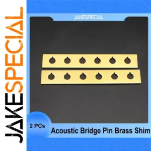 Brass Shims for Acoustic Guitar Bridge Repairs