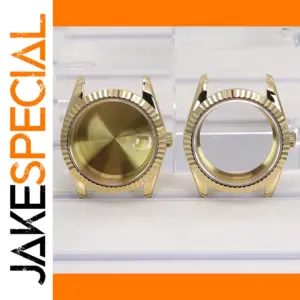Gold Watch Case 36mm 39mm Sapphire Crystal