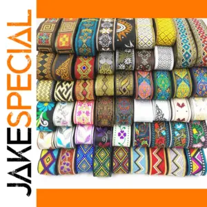 Vintage Ethnic Embroidery Ribbon 33mm 7 Meters