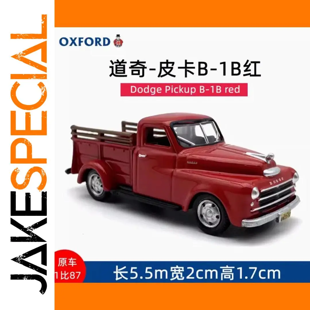 OXFORD 1:87 Scale Vintage Dodge Pickup Truck 1 OXFORD 1:87 Scale Vintage Dodge Pickup Truck