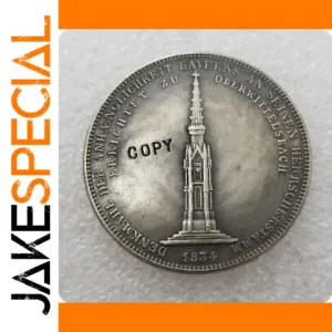 1834 Bavarian Coin Replica Collectible Medal