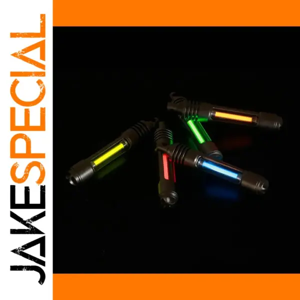 Titanium Luminous Keychain Light with Vial