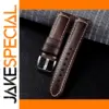 Genuine Dark Brown Calfskin Watch Strap 20mm 22mm