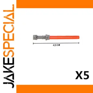 Military Minifigure Weapon Accessory - Red x5