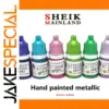 Metallic Model Coloring Pigment Set, 6 Colors