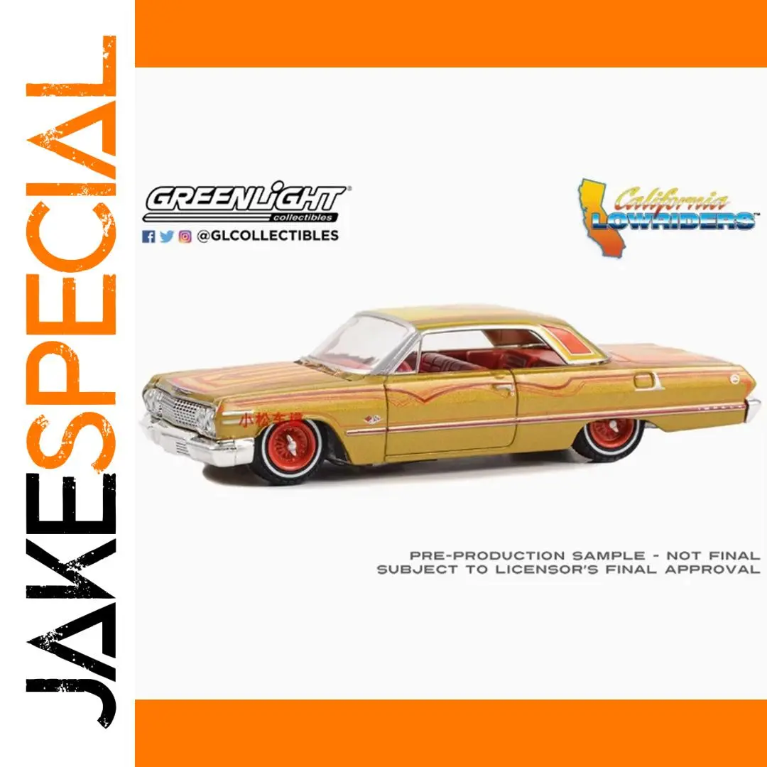 Greenlight 1/64 Scale 1963 Impala SS Model Car 1 Greenlight 1/64 Scale 1963 Impala SS Model Car