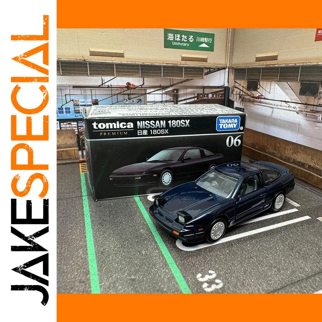 Nissan 180SX Tomica Diecast Model Car Blue 1 Nissan 180SX Tomica Diecast Model Car Blue