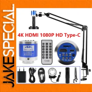 4K Digital Microscope with C-Mount Lens