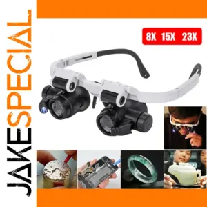 LED Magnifying Headband 8X 15X 23X Lenses