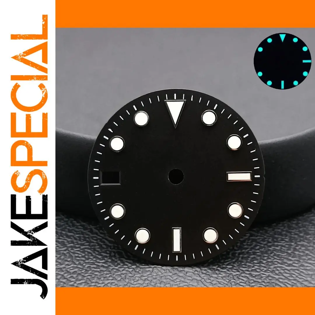 28.5mm Black Luminous Watch Dial for NH34/NH35 1 28.5mm Black Luminous Watch Dial for NH34/NH35
