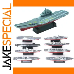 8pcs Military Ship Model Assembly Set