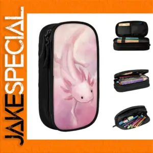 Axolotl Pencil Case with Spacious Compartments