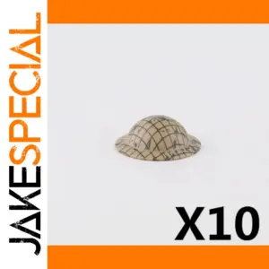 Military Style Helmets for Minifigures - Set of 10