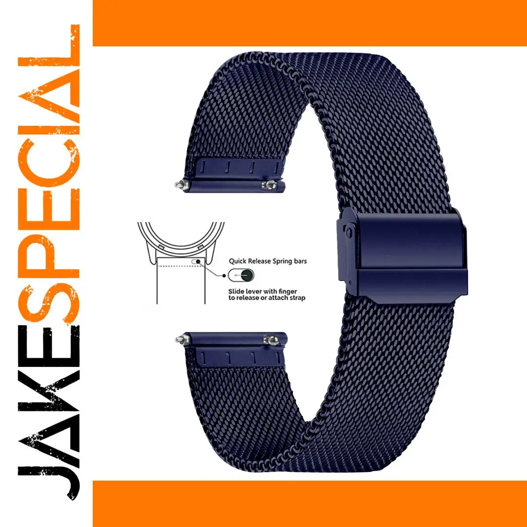 Midnight Blue Milanese Watch Band 19cm 1 Midnight Blue Milanese Watch Band 19cm