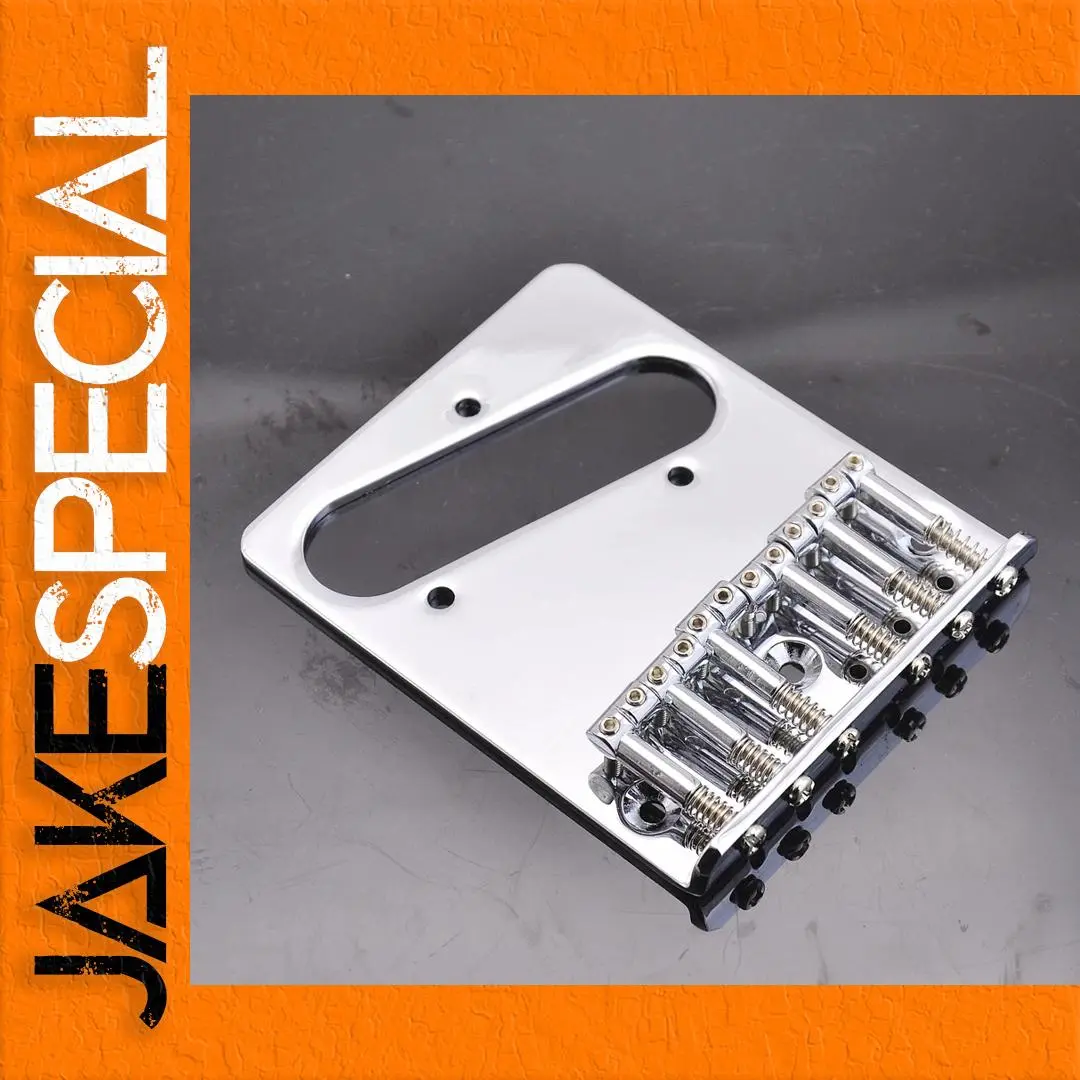 Chrome Fixed Guitar Bridge for Electric Guitars 1 Chrome Fixed Guitar Bridge for Electric Guitars
