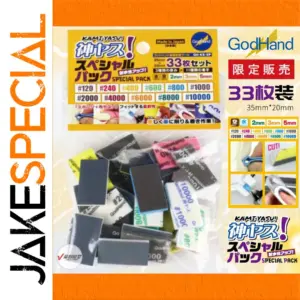 Sponge Sandpaper Polish Set with 33 Sheets