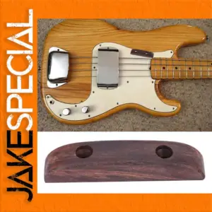 Rosewood Bass Guitar Thumb Rest with Screws
