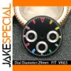 VK63 29mm Watch Dial with Color Accents