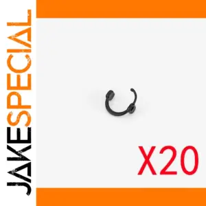 Black Plastic Tactical Clip for Minifigures X20
