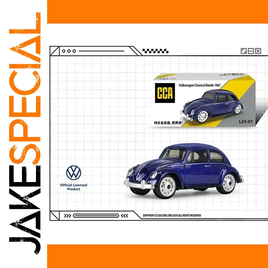 Volkswagen Beetle 1967 Diecast Model Blue 1 Volkswagen Beetle 1967 Diecast Model Blue