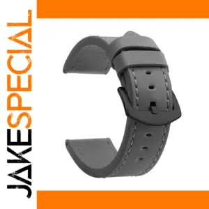 Gray Vintage Leather Watch Band Strap 22cm