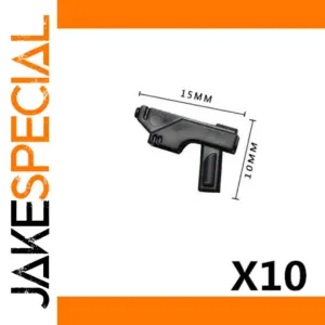 Black Toy Gun Accessory for Minifigures X10