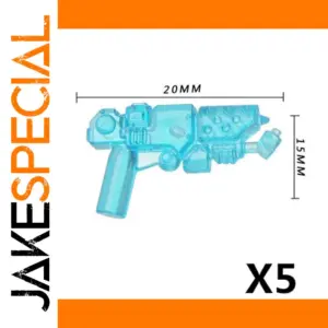 Transparent Blue Mini Toy Guns Set of 5