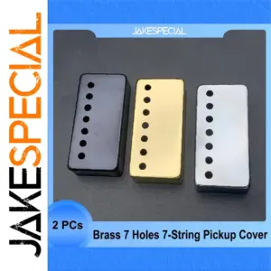 Brass 7-String Pickup Cover Set - 2 Pieces