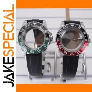 40mm Waterproof Watch Case with Rubber Strap