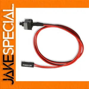 Computer Power Reset Switch Cable 0.5 Meter Red